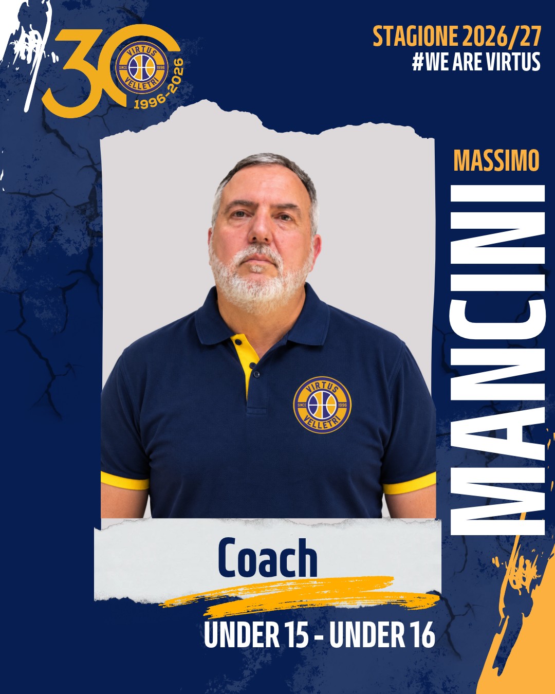 Ritorno in panchina per Coach Mancini in gialloblu