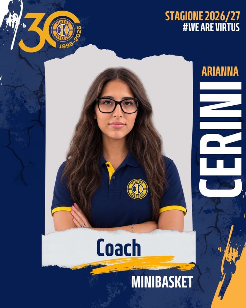 Continuiamo a presentare lo staff gialloblu 🟡🔵 Arianna Cerini per il secondo anno seguirà il nostro settore Minibasket. In particolare seg
